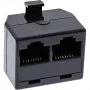 InLine ISDN paskirstymo skirstytuvas 1x RJ45 M / 2x RJ45 F be galinio rezistoriaus
