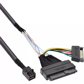 InLine U.2 jungiamasis kabelis, SSD su U.2 (SFF-8639) į SFF-8643 + maitinimas, 0,75 m