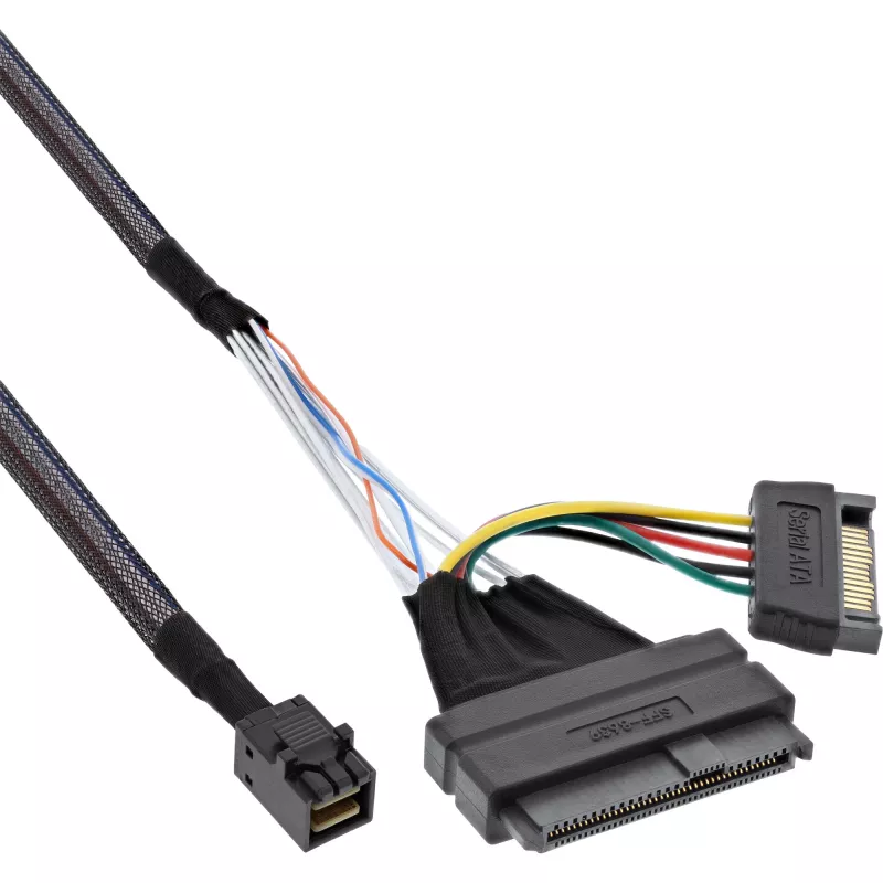 InLine U.2 jungiamasis kabelis, SSD su U.2 (SFF-8639) į SFF-8643 + maitinimas, 0,75 m