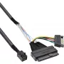 InLine U.2 jungiamasis kabelis, SSD su U.2 (SFF-8639) į SFF-8643 + maitinimas, 0,75 m