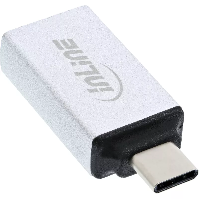 InLine USB 3.2 Gen.2 adapteris, USB-C kištukas į USB-A lizdą, sidabrinis