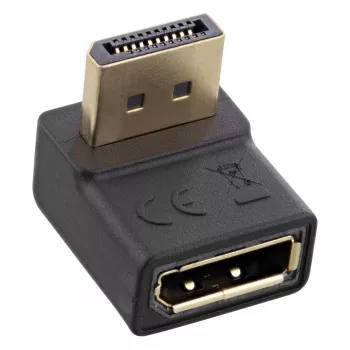 InLine DisplayPort adapteris, DisplayPort kištukas / DisplayPort lizdas, kampu į viršų