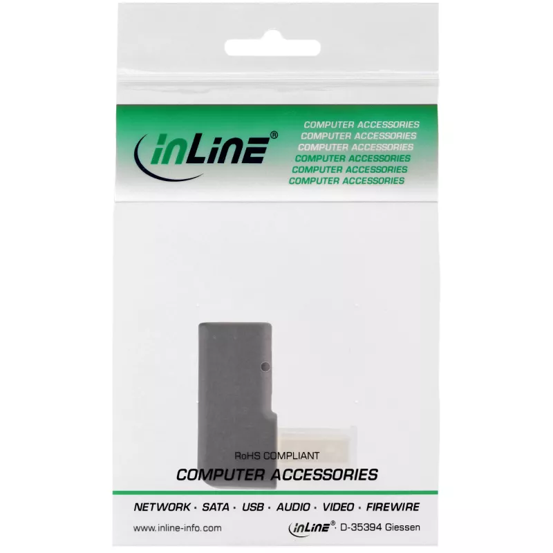 InLine DisplayPort adapteris, DisplayPort kištukas / DisplayPort lizdas, kampu į viršų