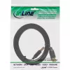 InLine USB 2.0 plokščias kabelis Type A kištukas / lizdas auksuoti kontaktai juodas 5 m