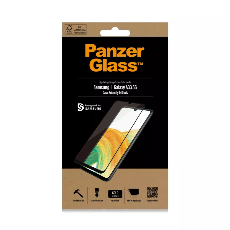 Ekrano apsauginis stiklas PanzerGlass Samsung Galaxy A33 5G atsparus įbrėžimams ir smūgiams