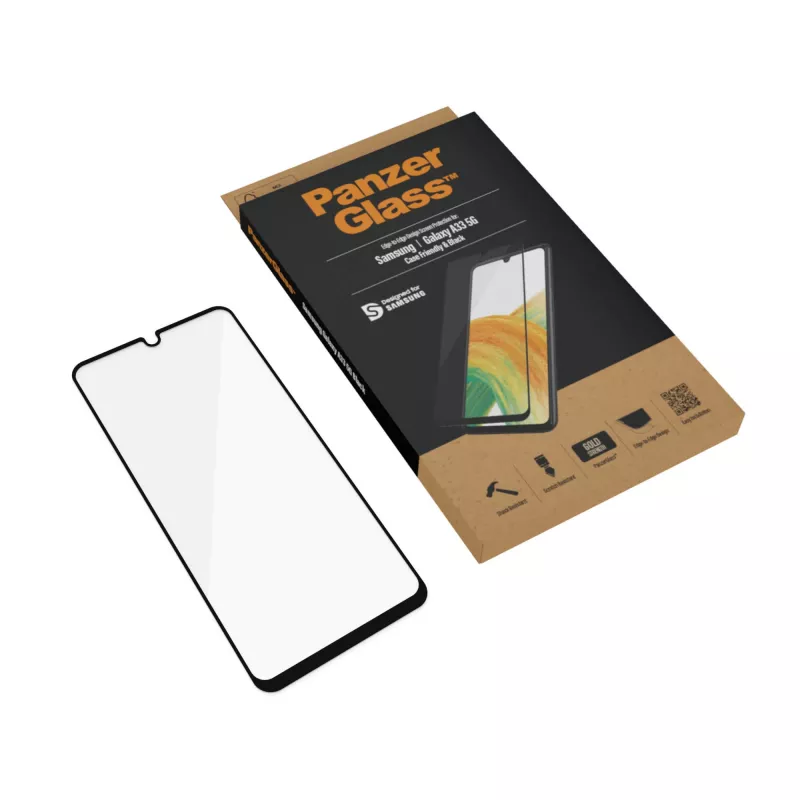 Ekrano apsauginis stiklas PanzerGlass Samsung Galaxy A33 5G atsparus įbrėžimams ir smūgiams