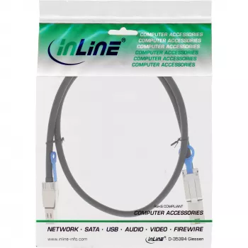InLine išorinis Mini SAS HD laidas SFF-8644 į SFF-8088 6Gb/s 2m