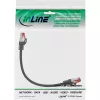 InLine komutacinis kabelis S/FTP PiMF Cat.6 250MHz varis be halogenų juodas 0.3m