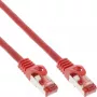 komutacinis kabelis Intos Cat6 S/FTP PiMF 250MHz RJ-45 to RJ-45, varinis be halogenų, 1,5 m, raudonas