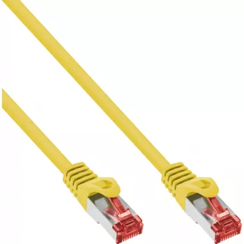 InLine komutacinis kabelis S/FTP PiMF Cat.6 250MHz varis be halogenų geltonas 2m