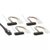 InLine SAS laidas, Mini SAS SFF-8087/4x SAS SFF-8482+maitinimas, SAS HDD prie valdiklio 0,75 m