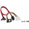 InLine HDD/SSD montavimo rėmelio RINKINYS su SATA ir maitinimo kabeliu, kampuotas, su varžtais