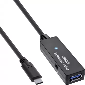 InLine USB 3.2 Gen.1 aktyvusis ilgintuvas, USB-C kištukas į USB-A lizdą, 5 m