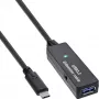 InLine USB 3.2 Gen.1 aktyvusis ilgintuvas, USB-C kištukas į USB-A lizdą, 5 m