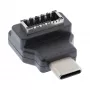 InLine USB 3.2 adapteris, USB-C kištukas į vidinį USB-E priekinio skydelio lizdą