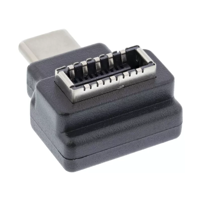 InLine USB 3.2 adapteris, USB-C kištukas į vidinį USB-E priekinio skydelio lizdą