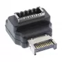 InLine USB 3.2 adapteris vidinis, priekinio skydelio USB-E kištukas į USB-E lizdą 90° kampu