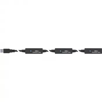 InLine USB 3.2 Gen.1 aktyvusis ilgintuvas, USB-A kištukas į USB-C lizdą, 10 m