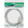 InLine HDMI į DVI kabelis, kištukas / 18+1 kištukas, baltas auksinis, 5 m