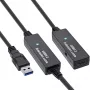 InLine USB 3.2 Gen.1 aktyvus ilginimo laidas, USB-A kištukas į USB-C lizdą, 15 m