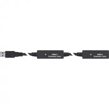 InLine USB 3.2 Gen.1 aktyvus ilginimo laidas, USB-A kištukas į USB-C lizdą, 15 m