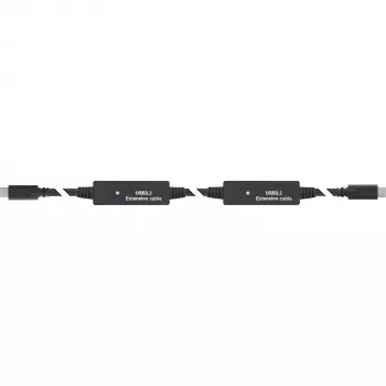 InLine USB 3.2 Gen.1 aktyvusis laidas, USB-C kištukas į USB-C kištuką, 10m
