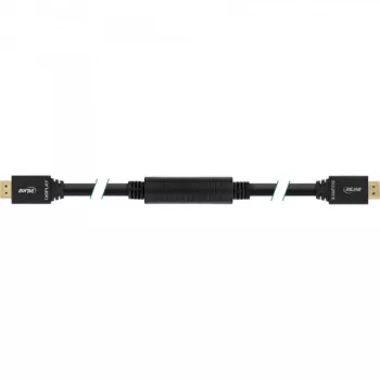 InLine , aktyvus aukštos spartos HDMI laidas su Ethernet, M/M, juodas, auksuoti kontaktai, 30 m