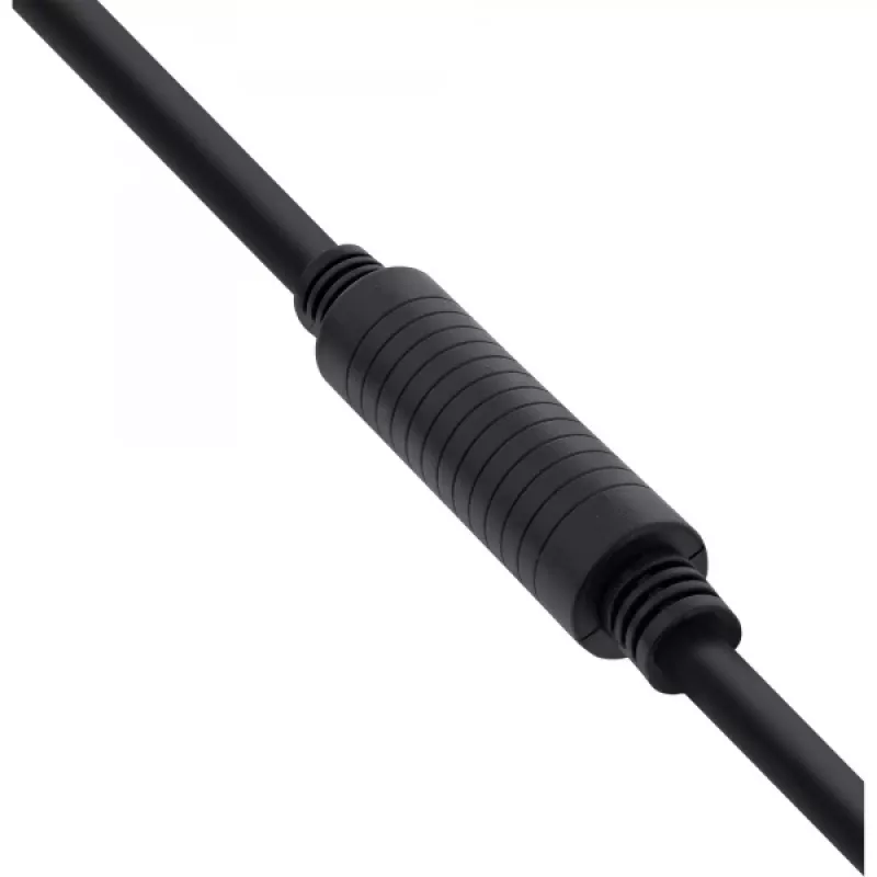 InLine , aktyvus aukštos spartos HDMI laidas su Ethernet, M/M, juodas, auksuoti kontaktai, 30 m