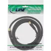 InLine SAT kabelis Premium 2x ekranuotas 2x F-kištukas >85dB juodas 1m