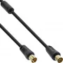 InLine antenos kabelis 2x ekranuotas >85 dB juodas 0,5 m