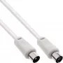 InLine antenos kabelis 2x ekranuotas itin mažais nuostoliais >75dB baltas 3m