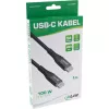 InLine USB 2.0 laidas, USB-C USB-C 100W greitojo įkrovimo laidas, 1m