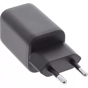 InLine USB maitinimo šaltinis, įkroviklis, USB-A + USB Type-C, 33 W, PD + QC