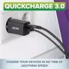 InLine USB maitinimo šaltinis, įkroviklis, USB-A + USB Type-C, 33 W, PD + QC