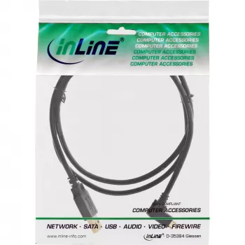 InLine Micro USB 2.0 laidas USB Type A kištukas / Micro-B kištukas, kampuotas, juodas, 1 m