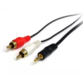 StarTech.com 3 pėdų stereo garso laidas - 3,5 mm kištukas į 2x RCA kištukai