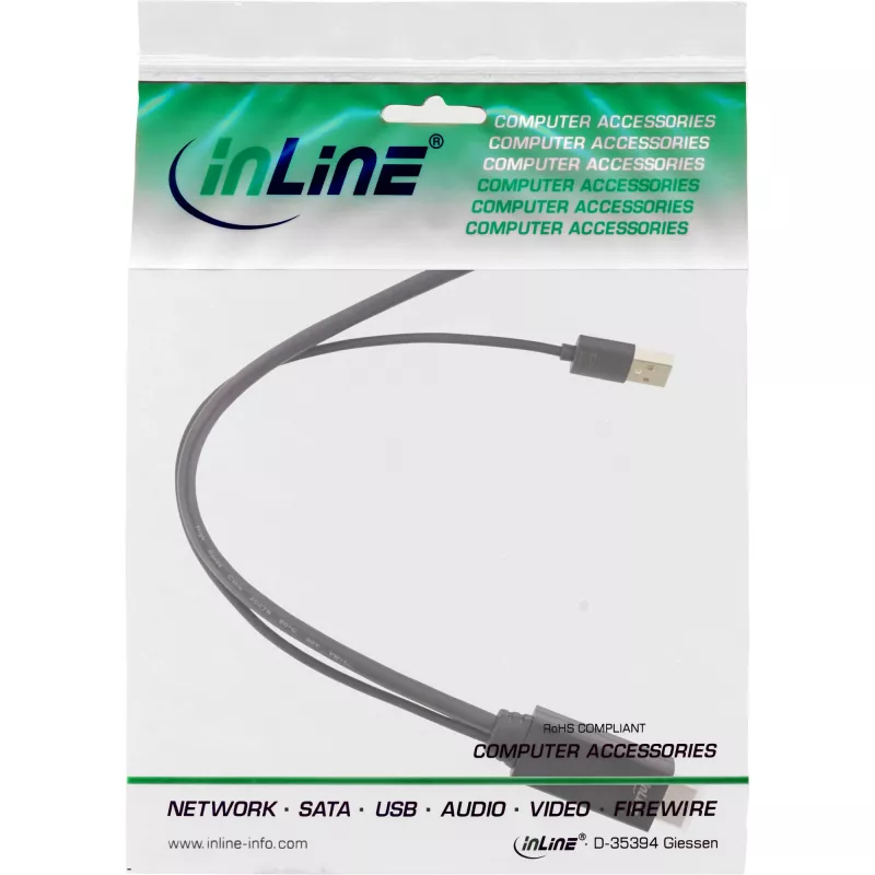 InLine HDMI V į DisplayPort J keitiklio laidas, 4K, juodas/auksinis, 0,3 m