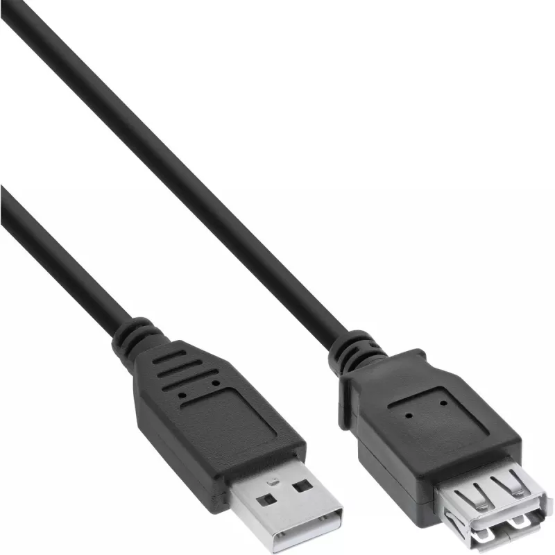 USB 2.0 ilginimo laidas Type A kištukas/patele InLine 34603B juodas 3m
