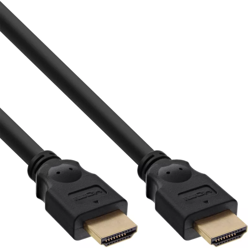 InLine HDMI laidas, High Speed HDMI laidas, M/M, juodas, auksuoti kontaktai, 20 m