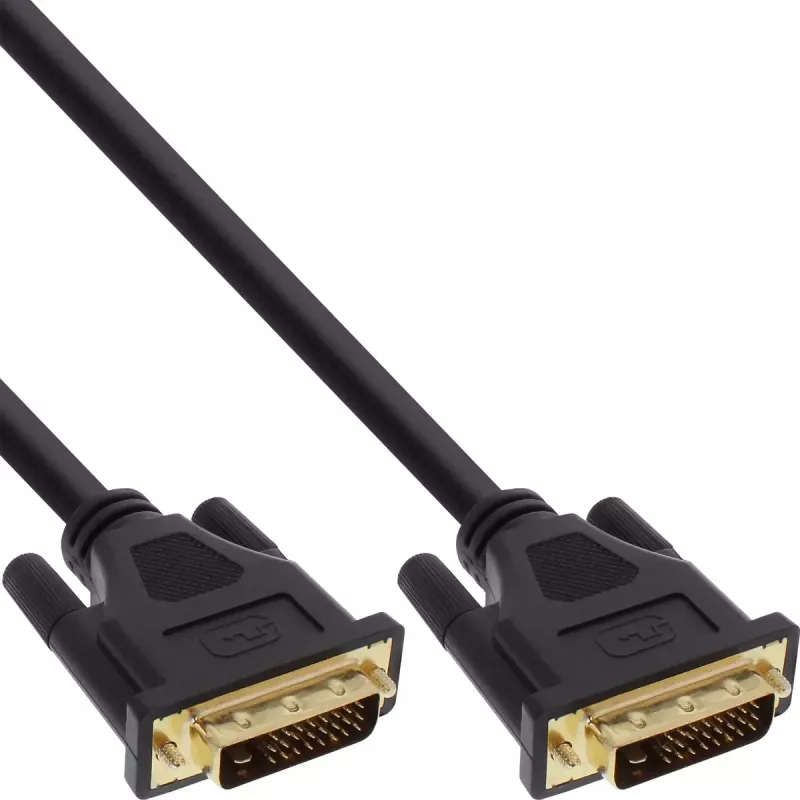 InLine DVI-D laidas Premium 24+1 kištukas / kištukas Dual Link paauksuotas 20m