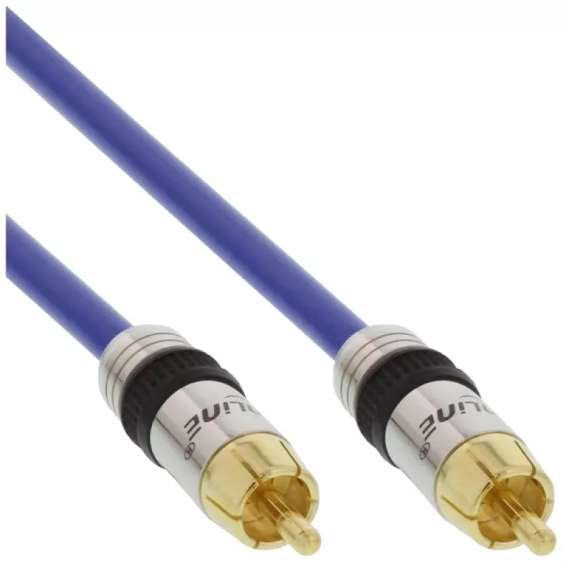 InLine Premium RCA garso kabelis 1x RCA kištukas / kištukas paauksuotas 2 m