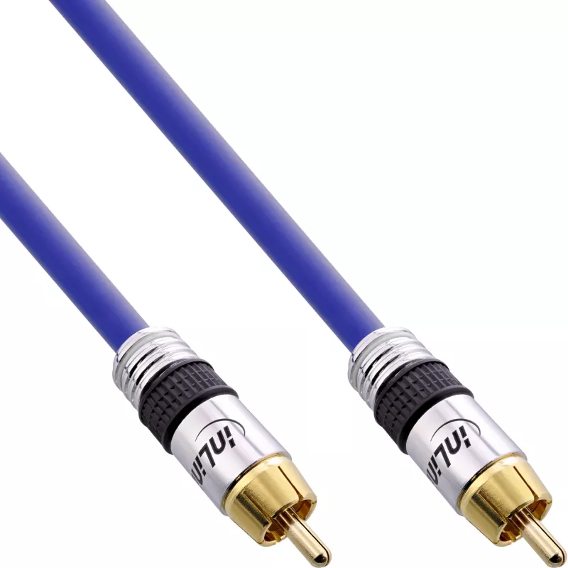 InLine Premium RCA garso kabelis 1x RCA kištukas / kištukas, paauksuotas, 5 m