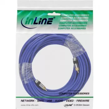 InLine Premium RCA garso kabelis 1x RCA kištukas / kištukas auksuotas 20 m