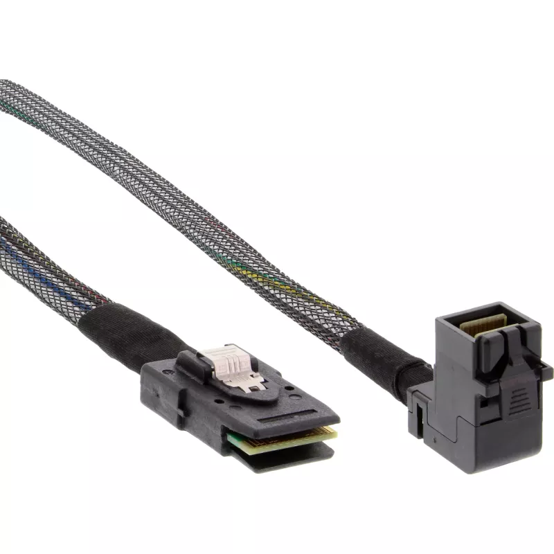 InLine Mini SAS HD laidas SFF-8643 kampuotas – SFF-8087 su Sideband 0,5 m