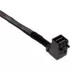 InLine Mini SAS HD laidas, SFF-8643 kampinis į 4x SFF-8482 + maitinimas, 1 m
