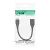 „InLine“ USB 3.0 OTG adapterio laidas, Micro B kištukas į USB Type A patelę, 0,15 m