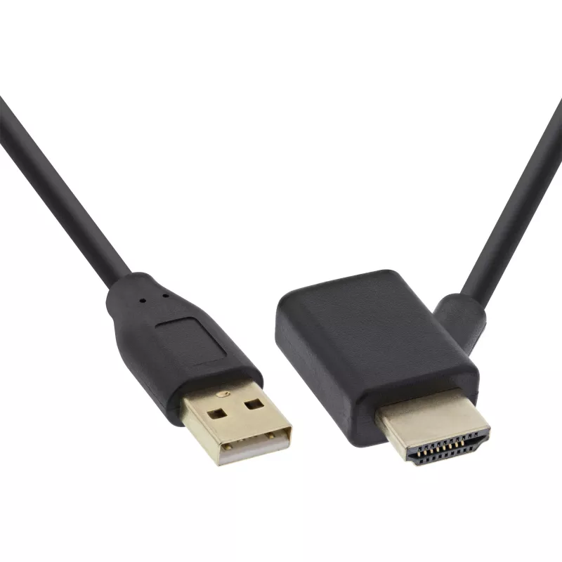 InLine HDMI adapteris V / K su USB-A maitinimo injektoriumi 0,5 m
