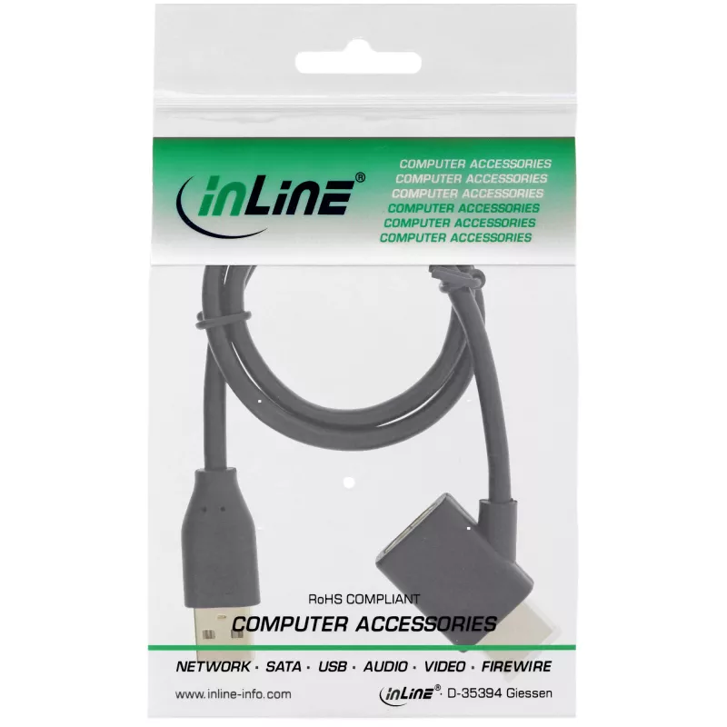 InLine HDMI adapteris V / K su USB-A maitinimo injektoriumi 0,5 m