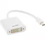 InLine Mini DisplayPort kištukas / DVI-D 24+1 adapterio lizdas baltas, 0,15 m