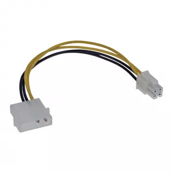 InLine pagrindinės plokštės maitinimo kabelio adapteris 5.25 colio / 4 kontaktų 12 V 0.20 m